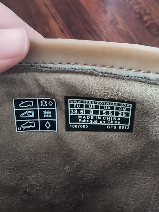 Keen Willamette WP Waterproof Green & Tan Leather Women's Boots Size 8 - Picture 6 of 7